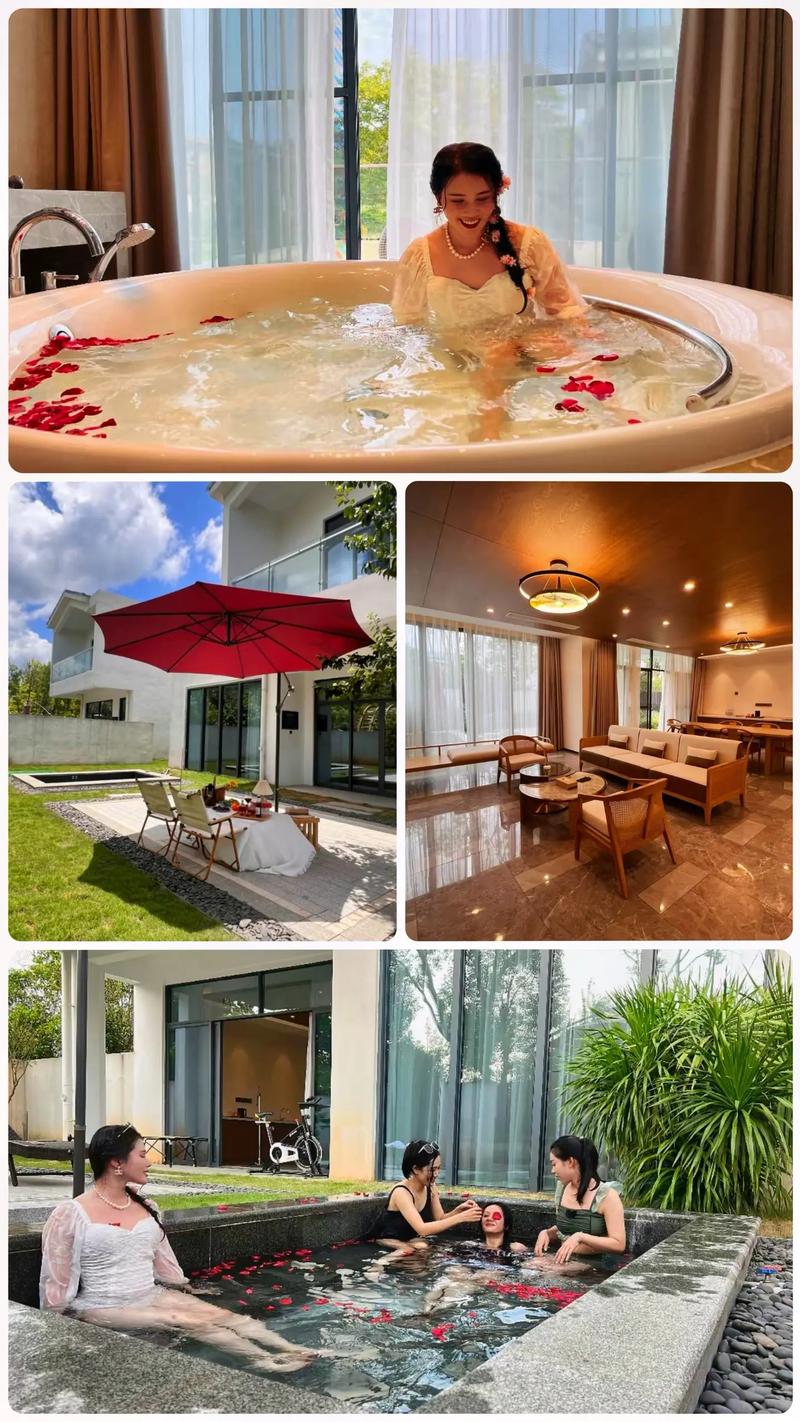 來陸川九龍山莊泡溫泉，享受療養之旅